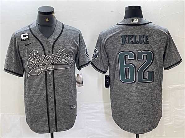 Men's Philadelphia Eagles #62 Jason Kelce Gray With 3-star C Patch Cool Base Baseball Stitched Jersey,We sell and wholesale Men's Philadelphia Eagles #62 Jason Kelce Gray With 3-star C Patch Cool Base Baseball Stitched Jersey on line form chian!
